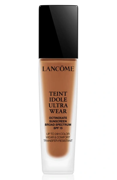 Lancôme Teint Idole Ultra Liquid 24h Longwear Broad Spectrum Spf 15 Liquid Foundation In 495 Suede (w) For Deep Skin With Warm/yellow Undertones