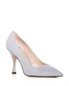 Stuart Weitzman Women's Tippi Pointed Toe Pumps In Dove Suede