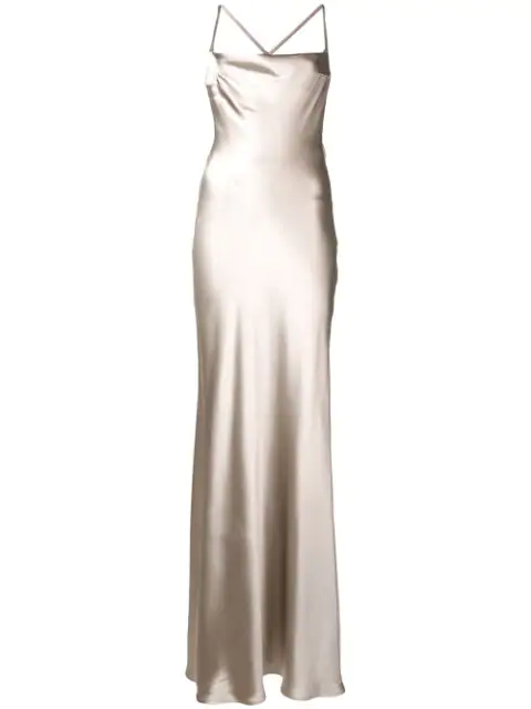 galvan silver gown