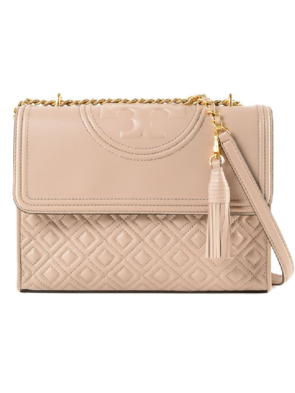 tory burch fleming light taupe