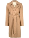 Helmut Lang Tailored Single-breasted Coat In Beige