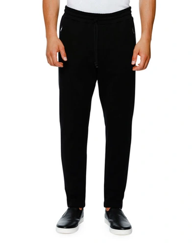 Dolce & Gabbana Zip-pocket Drawstring Jogger Pants, Black