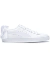 Puma Suede Bow Sneakers In White - White