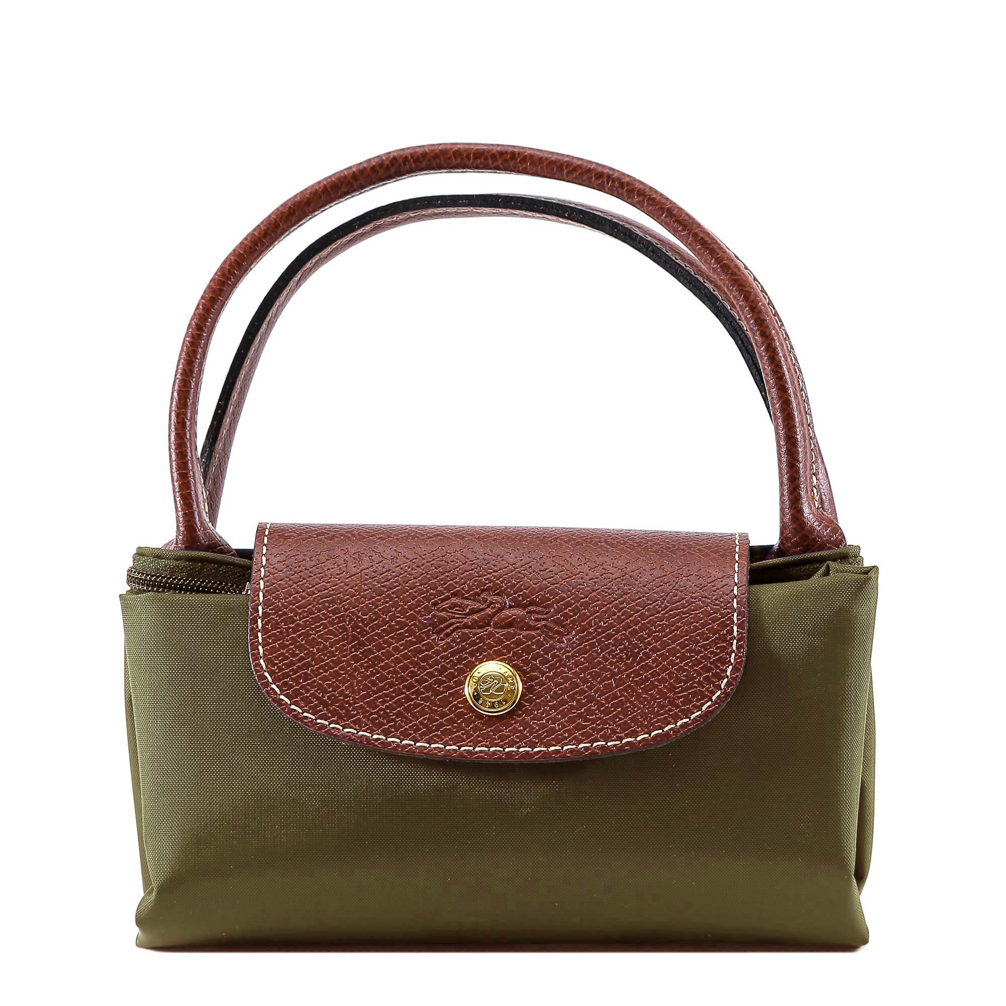 longchamp medium le pliage top handle handbag