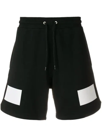 Givenchy Contrast Print Shorts In Black