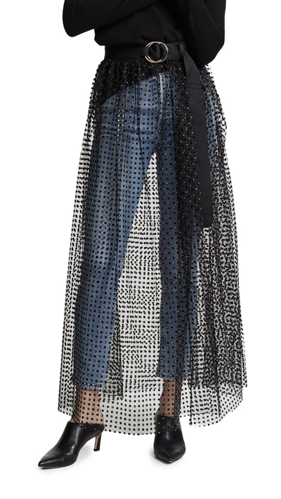 Rachel Comey Fetes Belt Skirt In Black Dot