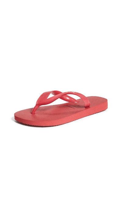 Havaianas Core Flip Flops In Ruby Red