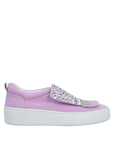 Sergio Rossi Sneakers In Lilac