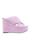 Sergio Rossi Sandals In Lilac