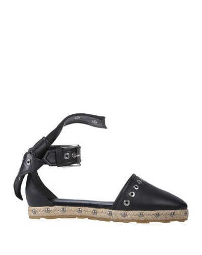 Alexander Mcqueen Espadrilles In Black