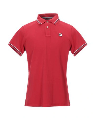 Fila Polo Shirts In Red