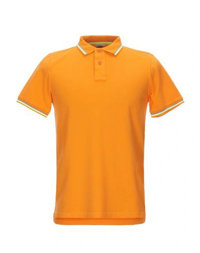 Sundek Polo Shirt In Orange