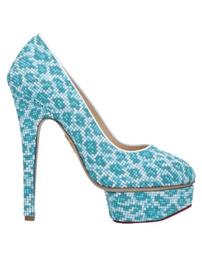 Charlotte Olympia Pump In Sky Blue