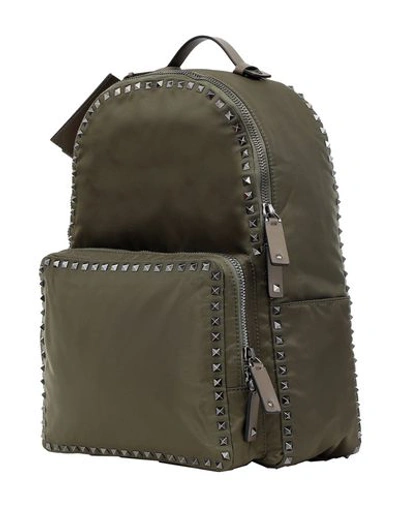 Valentino Garavani Backpack & Fanny Pack In Military Green