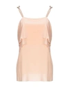 Semicouture Silk Top In Pale Pink