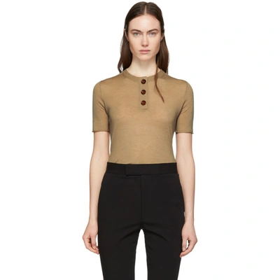 Joseph Tan Cashmere Moroccan T-shirt In 0150 Camel