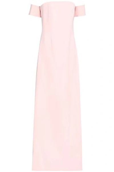 Sachin & Babi Off-the-shoulder Cady Maxi Gown In Blush