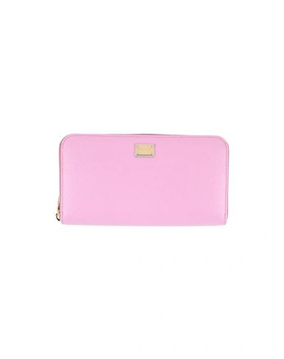 Dolce & Gabbana Wallets In Light Pink