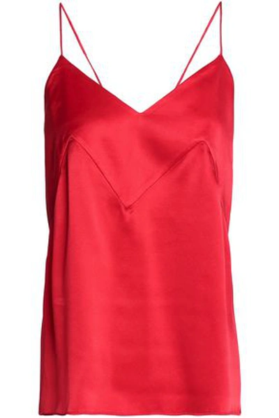 Michael Lo Sordo Woman Hammered-satin Camisole Red