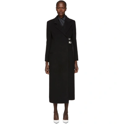 Alyx Double-breasted Wool Buckle Coat In Black