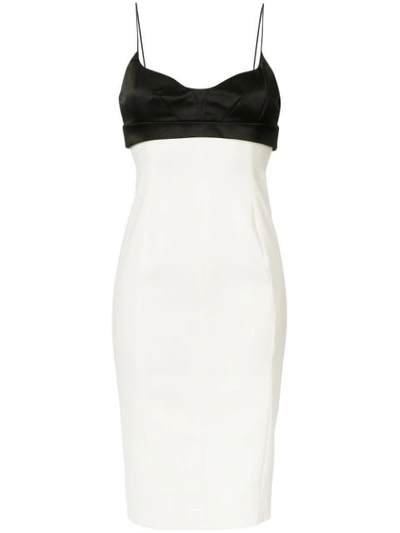 Narciso Rodriguez Sleeveless Dress In Gesso/black