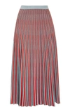 Proenza Schouler Striped Knit Jacquard Midi Skirt In Blue