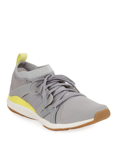 Adidas By Stella Mccartney Crazy Train Pro Lace-up Sneakers, Gray
