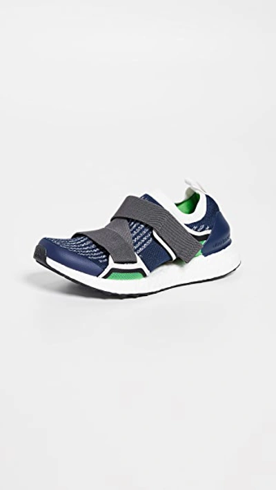 Adidas By Stella Mccartney Ultraboost X Knit Sneakers In Night Indigo/granite/green