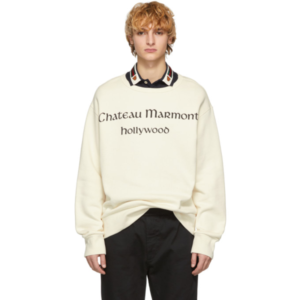 sweatshirt with chateau marmont print