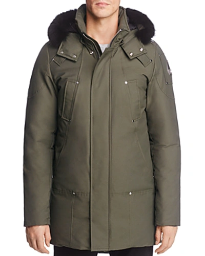 Moose Knuckles Stirling Hooded Parka In Army