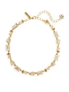 Oscar De La Renta Classic Swarovski Crystal Necklace In Gold
