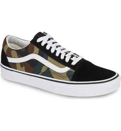 Vans 'old Skool' Sneaker In Black/ Woodland