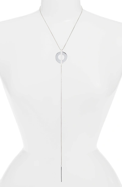 Jenny Bird Carmine Y-necklace In Silver