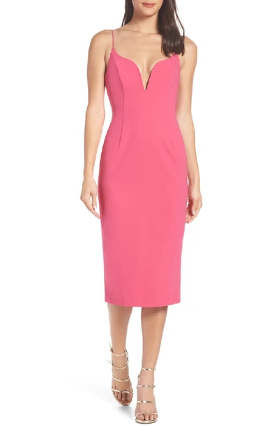 Jill Jill Stuart Sweetheart Sleeveless Body-con Dress In Hot Pink