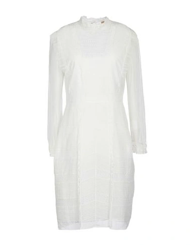 Burberry Knee-length Dress In White