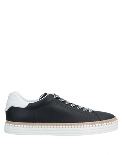 Hogan Rebel Sneakers In Black