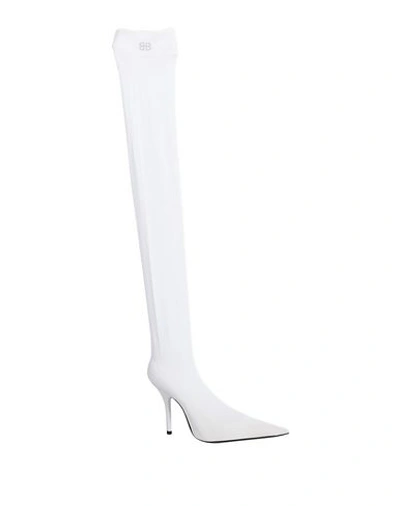 Balenciaga Boots In White