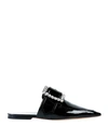 Maison Margiela Woman Mules & Clogs Black Size 7.5 Soft Leather
