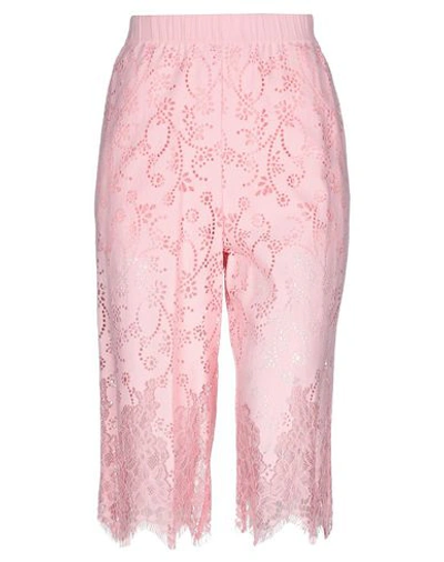 Pinko Cropped Pants & Culottes In Pink