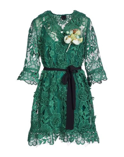 Anna Sui Short Dresses In Dark Green
