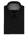 Calvin Klein Extra-slim Fit Solid Dress Shirt In Black