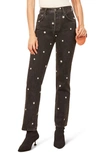 Reformation Cynthia High Waist Relaxed Jeans In Daisy Black