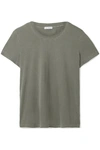 James Perse Vintage Boy Cotton-jersey T-shirt In Army Green