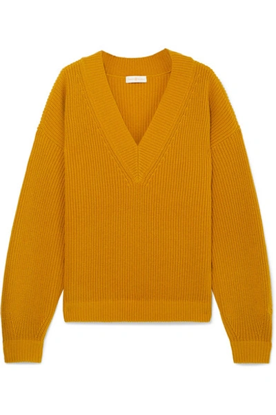 Tory Burch Ribbed Wool And Cashmere-blend Sweater