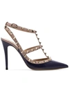 Valentino Garavani Valentino  'rockstud' Pumps In Blue