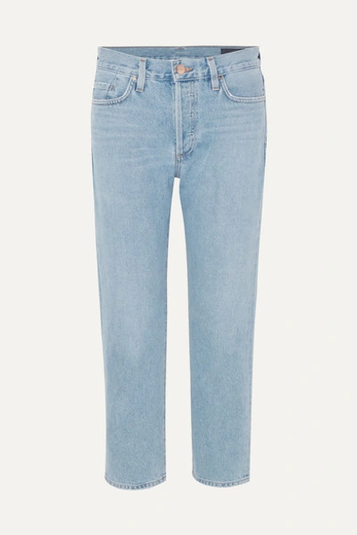 Goldsign The Low Slung Mid-rise Jeans In Mid Denim