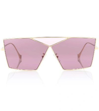 Loewe Puzzle Pilot-frame Sunglasses In Pink