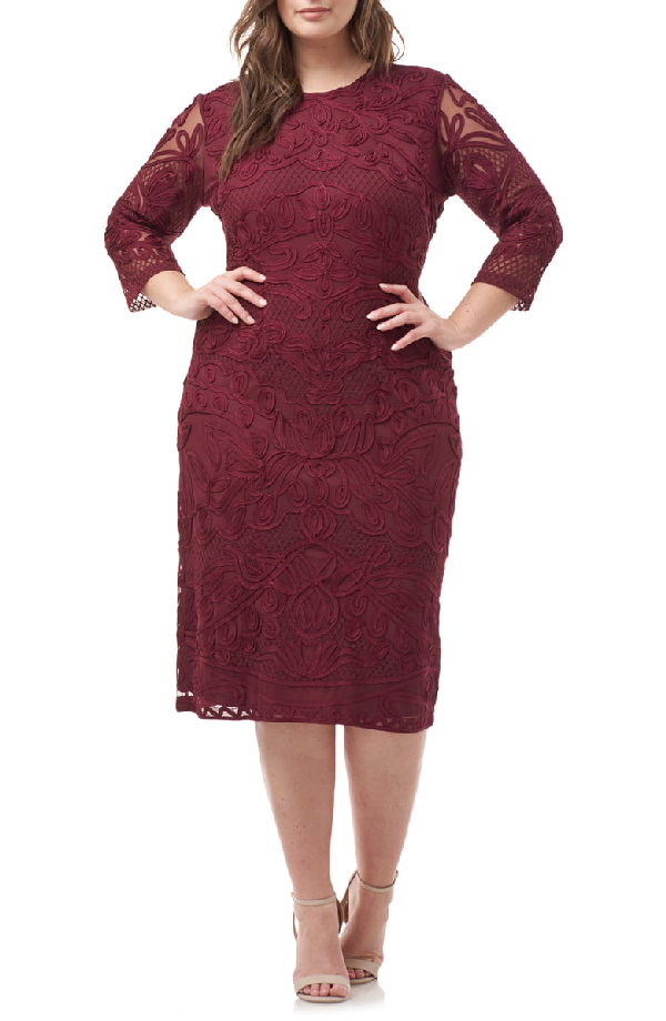 js collections soutache sheath dress
