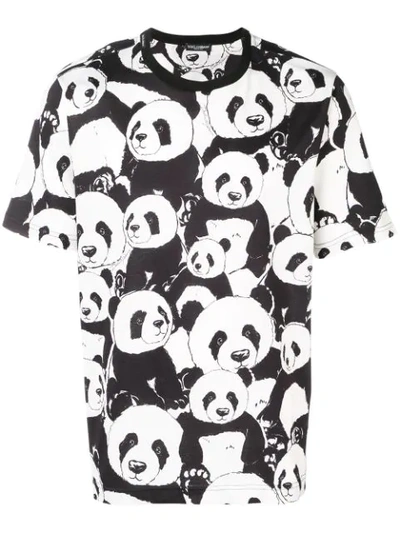 Dolce & Gabbana Panda Print T-shirt In Multi