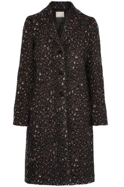 By Malene Birger Woman Leopard-jacquard Coat Black